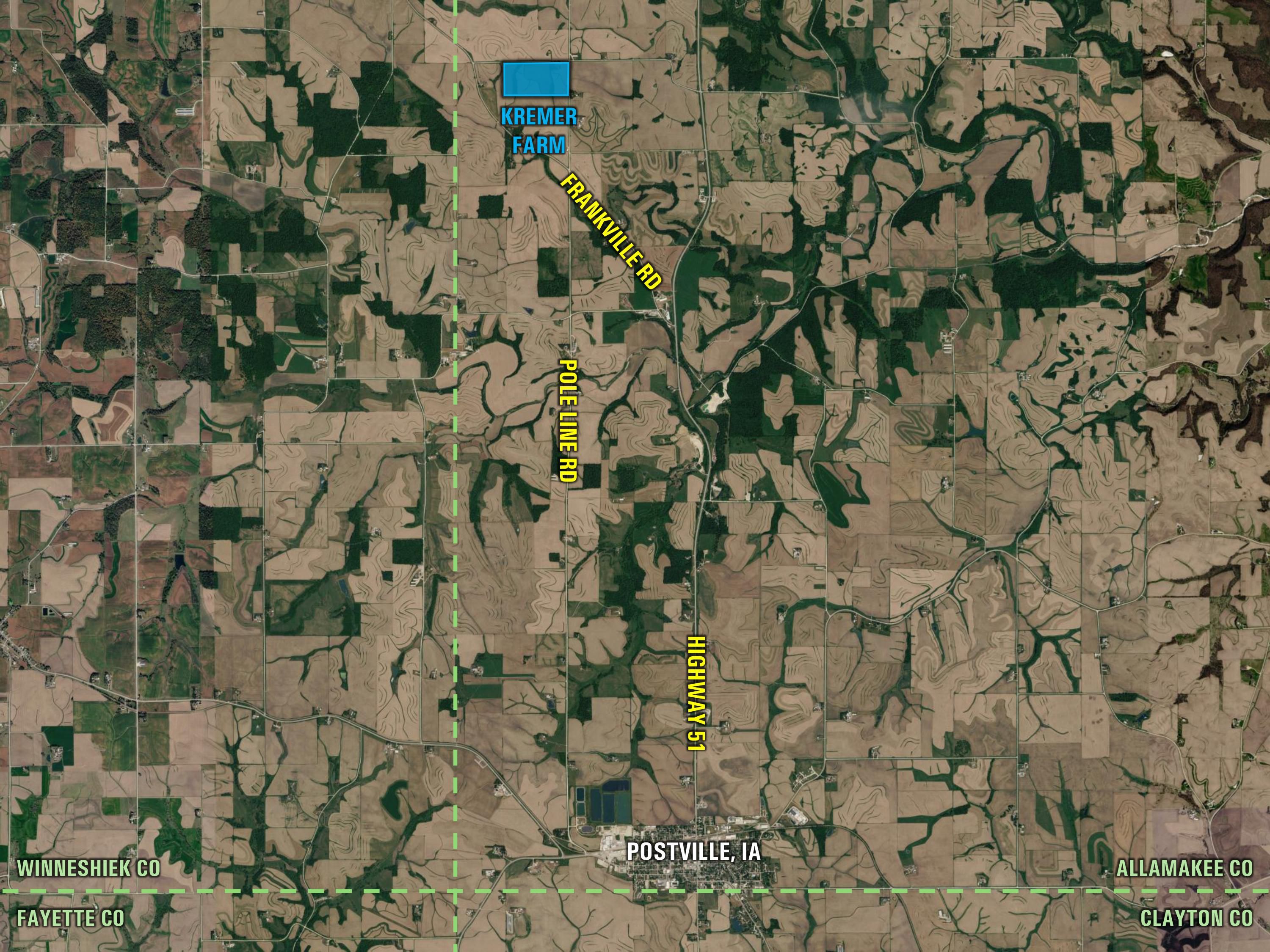 Listing Photo: Allamakee-Iowa-Farm-Auction-Postville-Map